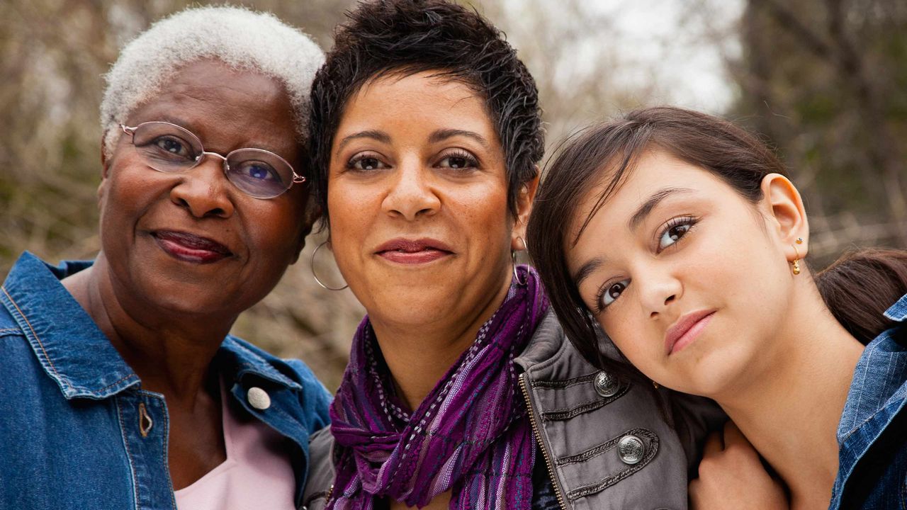 Three generations of women.