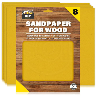 Sandpaper for wood