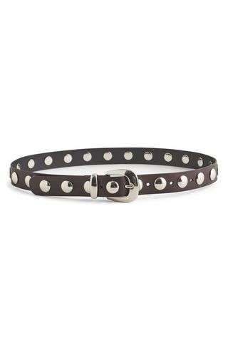 Studded Western Leather Belt