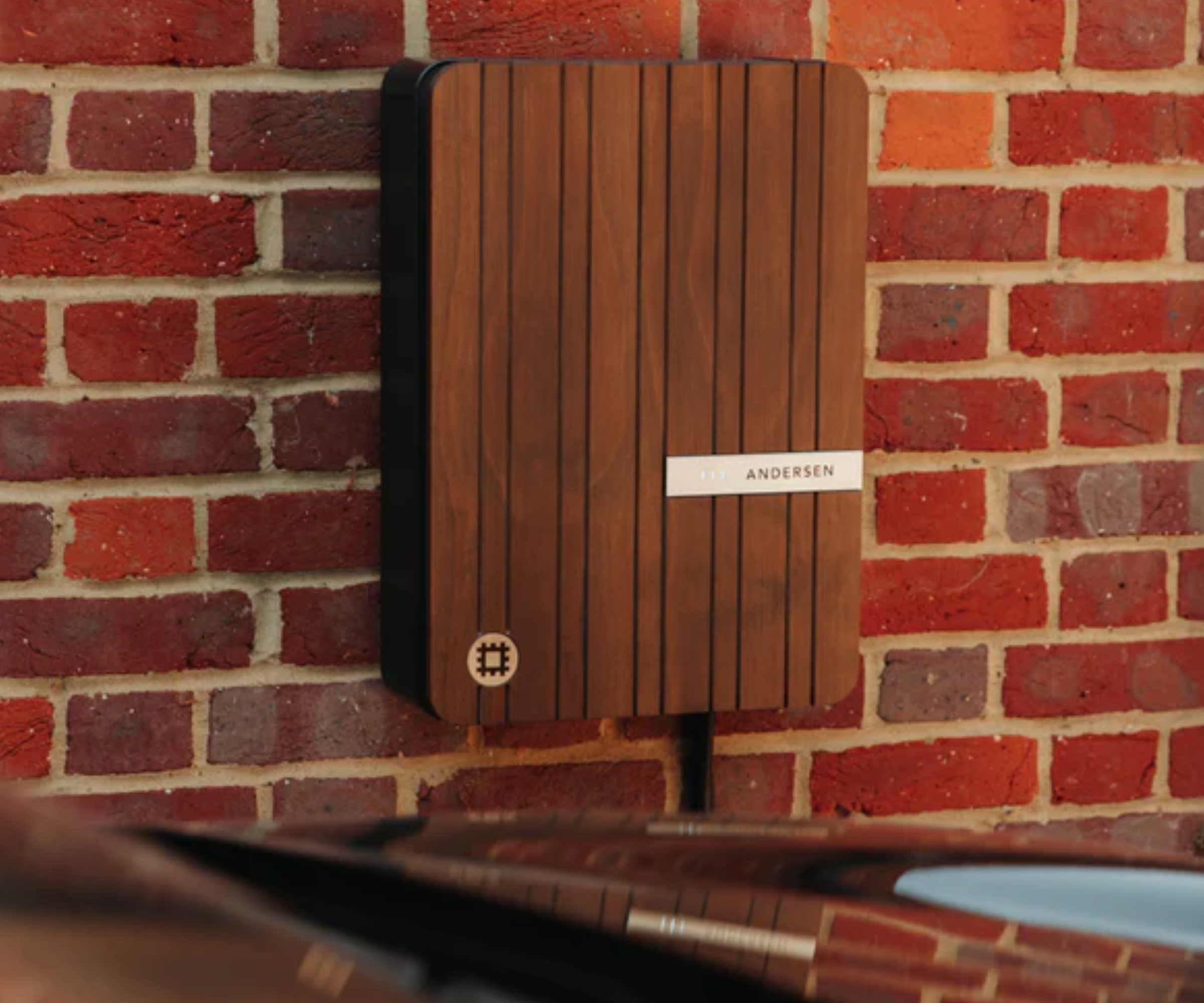 wood clad ev charging box