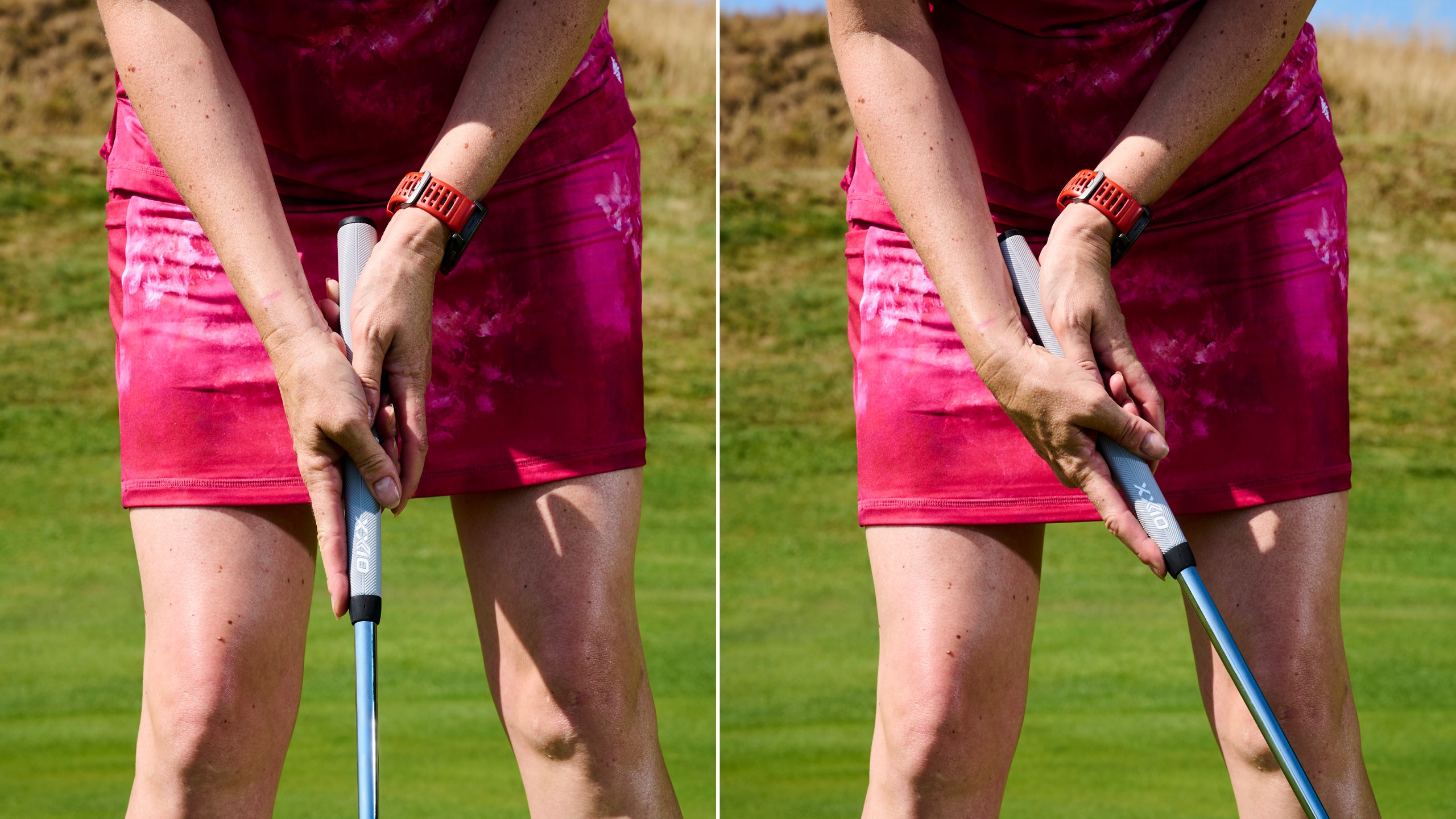 Incorrect putting grip