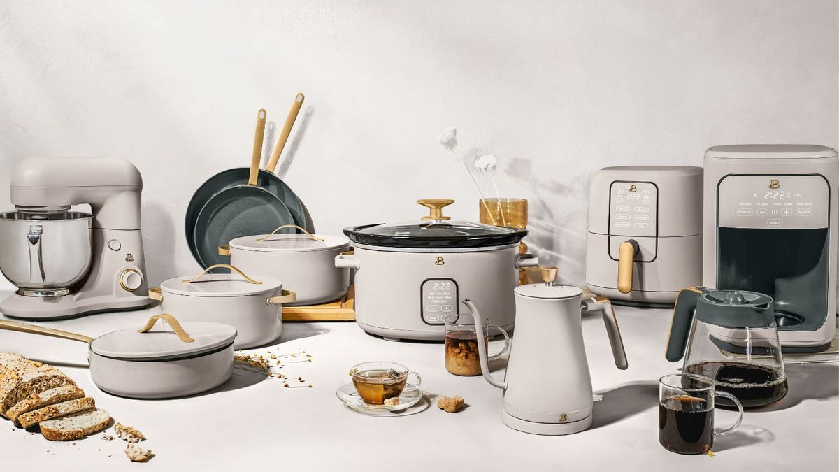 Drew Barrymore created appliances for neutral kitchens Homes & Gardens