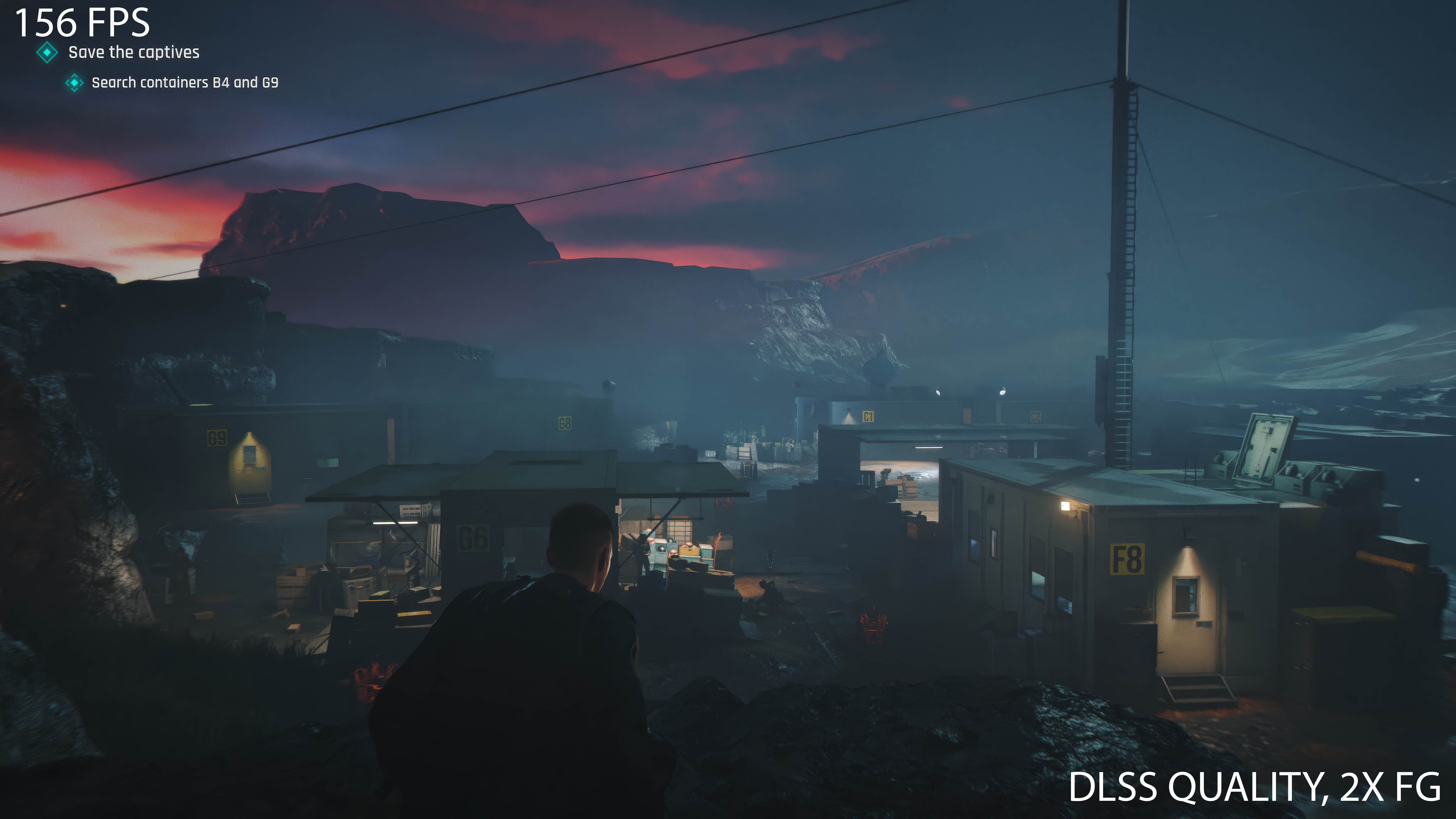 Screenshot of the game 007 First Light running on an Nvidia GeForce graphics card