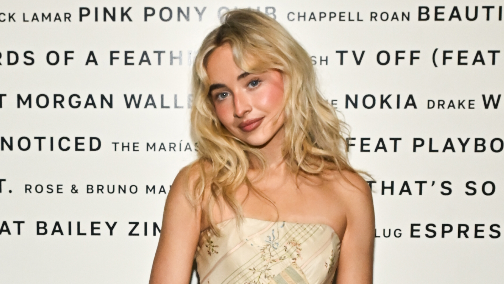 Sabrina Carpenter wearing vintage Ralph Lauren from Spring 2003 at the Variety Hitmakers 2025 Sponsored by Tik Tok event on December 6, 2025 in Los Angeles, California