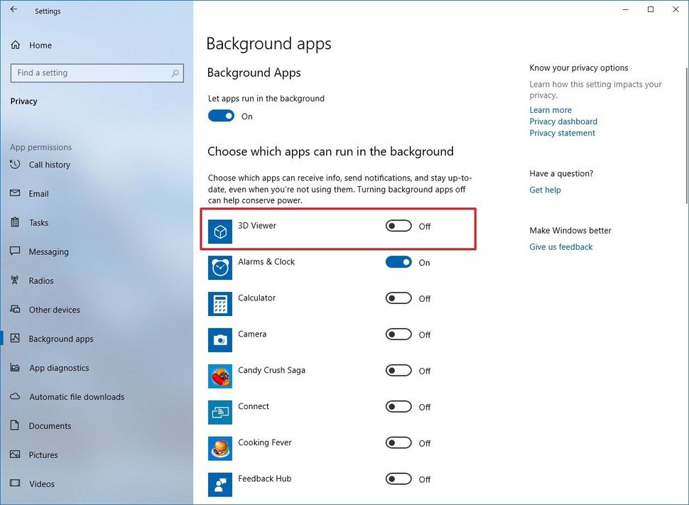 How to stop apps from running in the background on Windows 10 | Windows ...