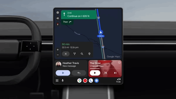 Gemini's Personal Intelligence can surface important details about your flight while the driver remains focused on the road.