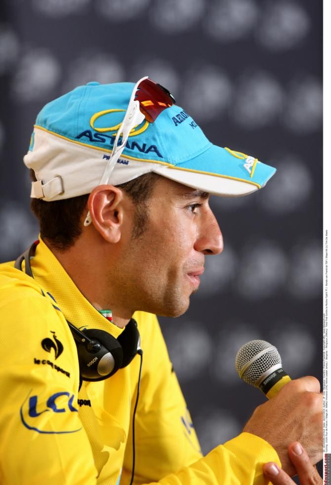 Vincenzo Nibali at the post-race press conference