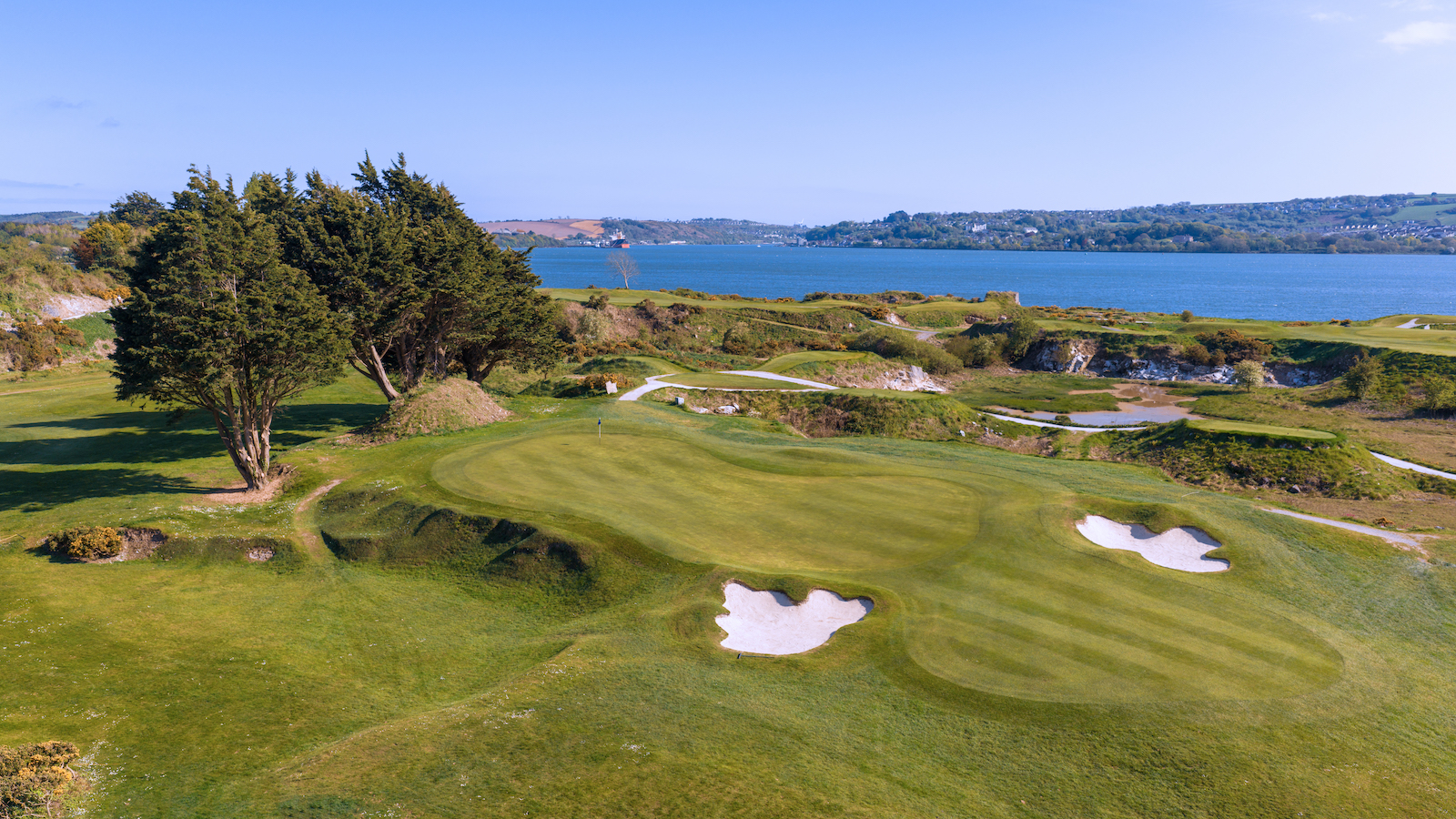 The par-3 9th hole at Cork Golf Club