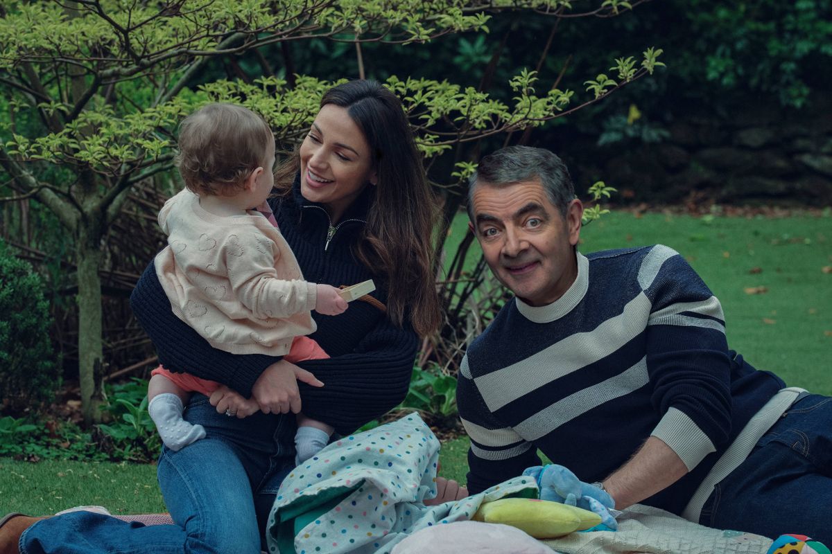 Man vs Baby cast including Rowan Atkinson as Trevor