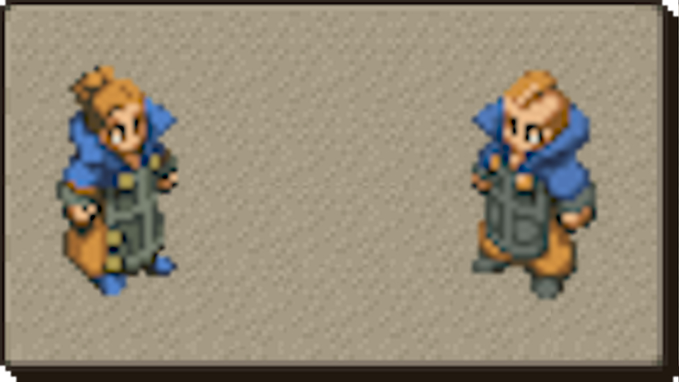 fft job sprite art on beige background