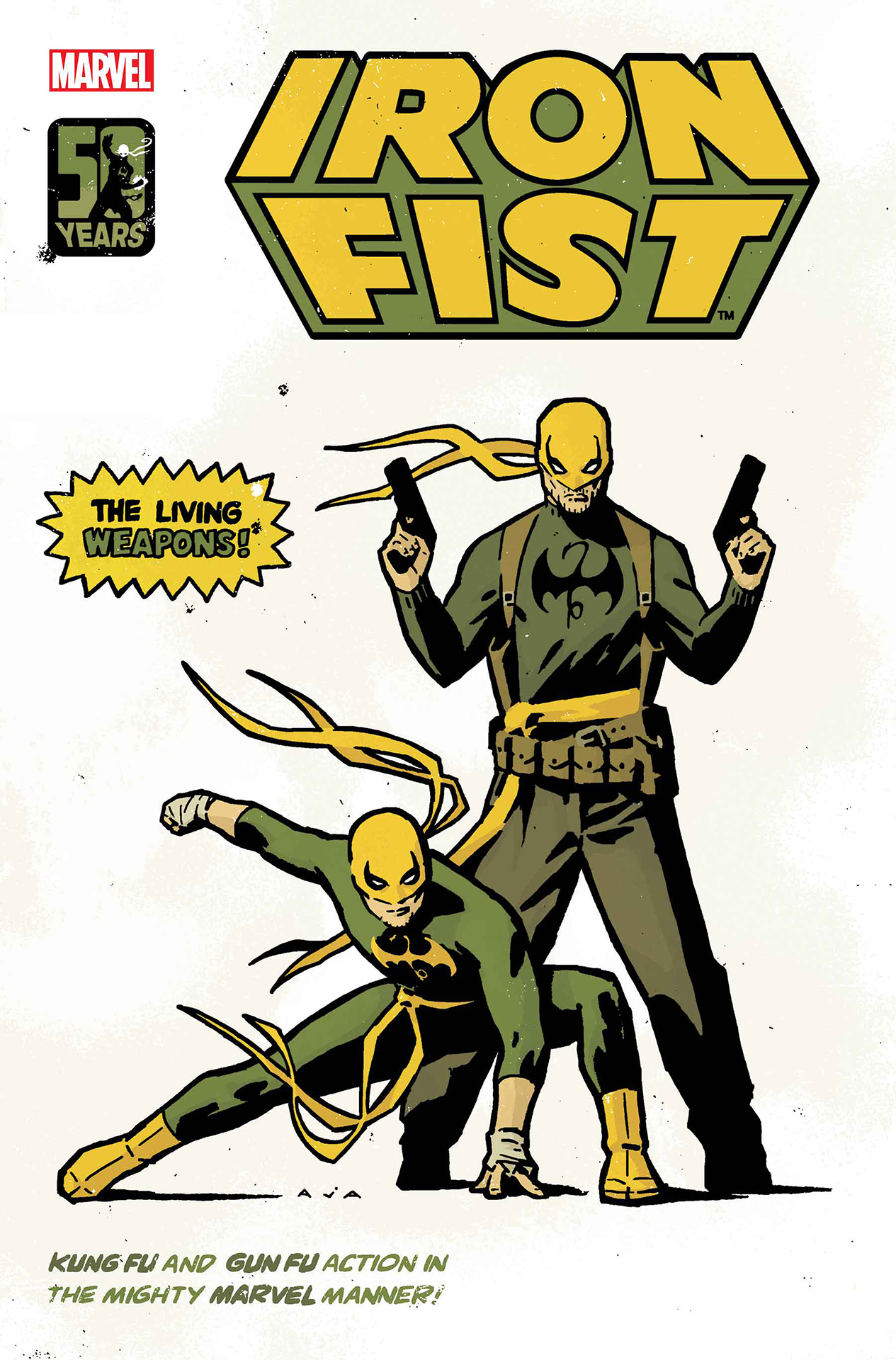 Iron Fist 50th Anniversary Special #1 cover art by David Aja