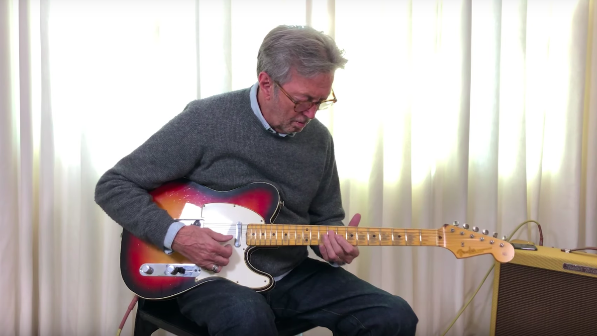 Watch Eric Clapton put the Strat-necked Fender Blind Faith