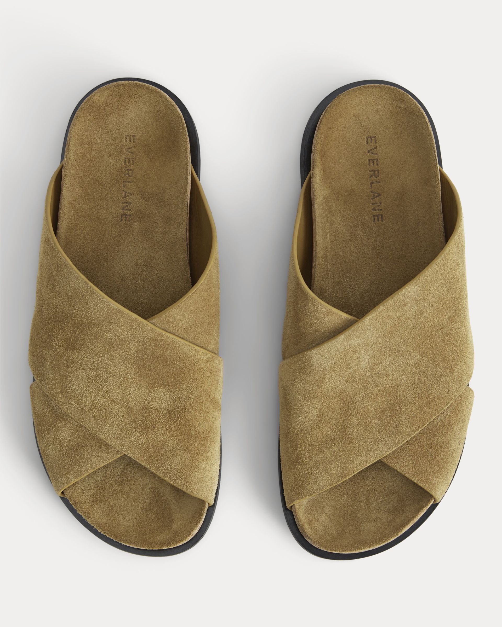 Everlane, The Suede Crossover Sandals