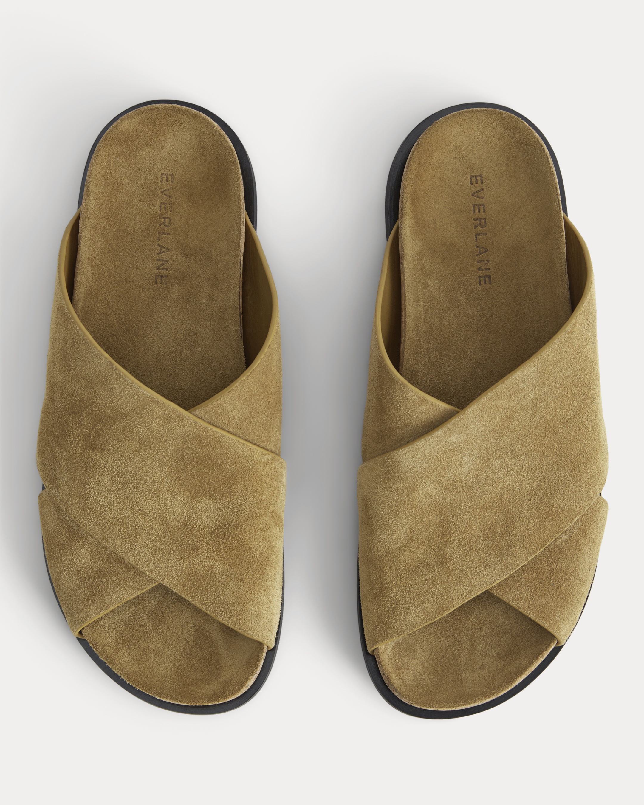 Everlane, The Suede Crossover Sandals