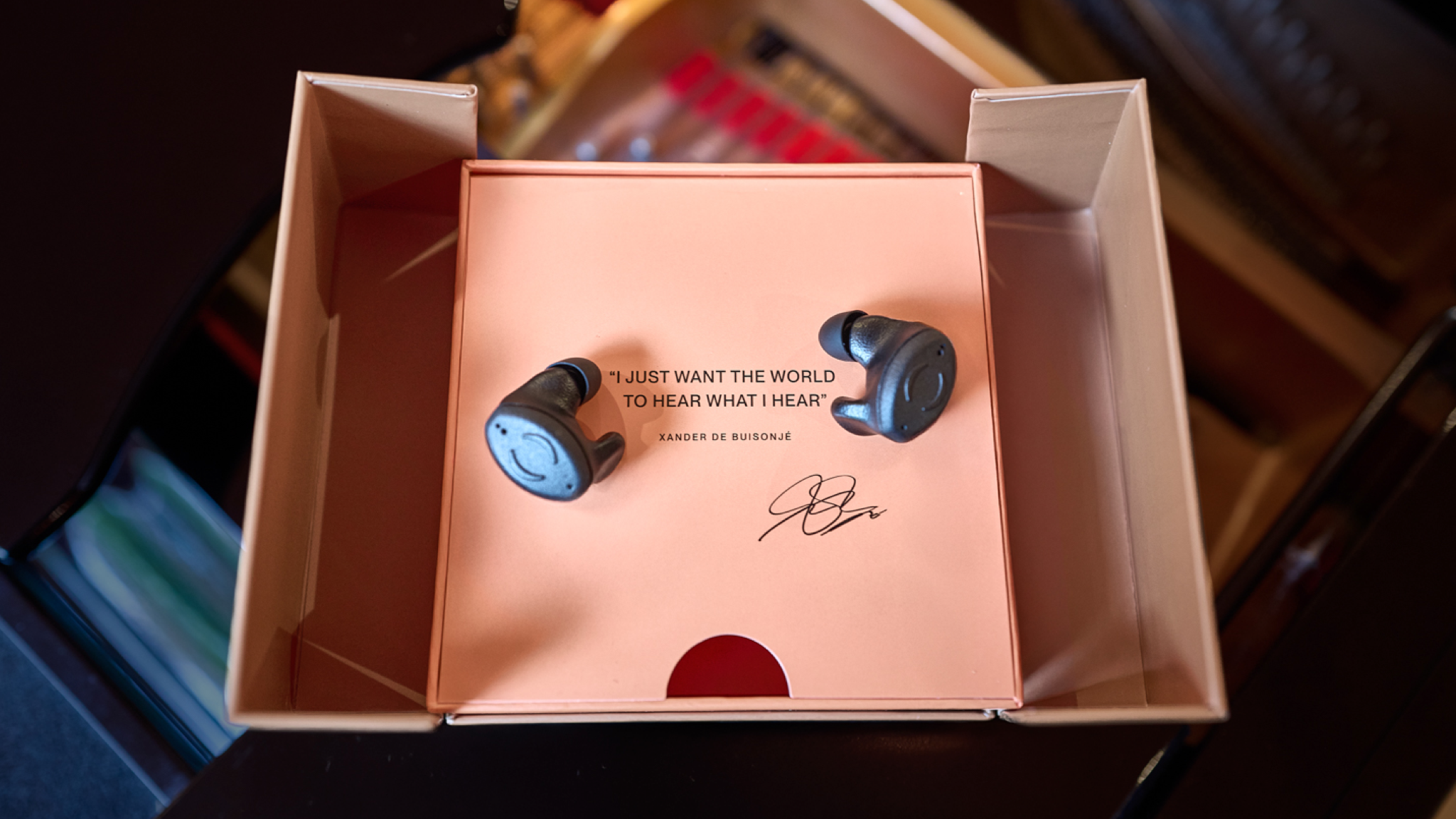 Breggz Zohn-1 earphones inside a presentation box