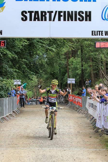 Sally Bigham finishes second