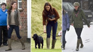 Kate Middleton wearing Le Chameau