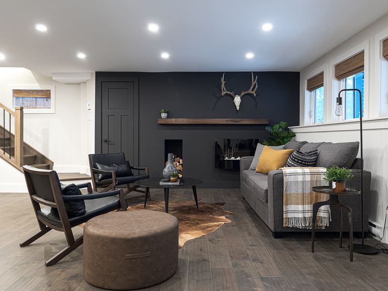29 Basement Ideas To Convert Your, Basement Living Room Setup