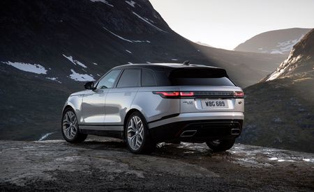 Reverse shot of the new Range Rover Velar