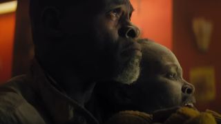 Djimon Hounsou and Lupita Nyong'o in A Quiet Place: Day One