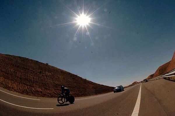 The landscape was slightly more interesting than in the Tour of Qatar.