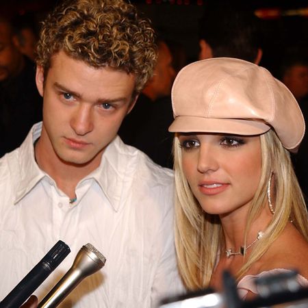 Britney Spears and Justin Timberlake during their relationship