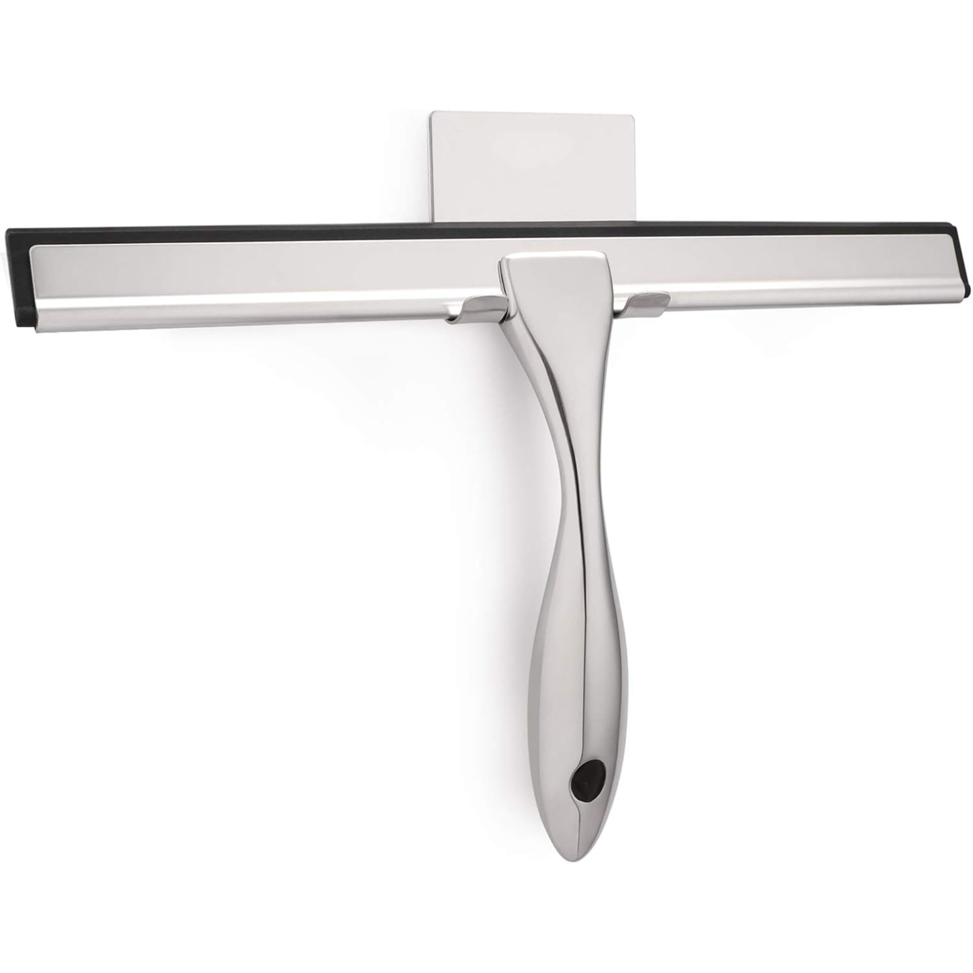 Silver shower squeegee