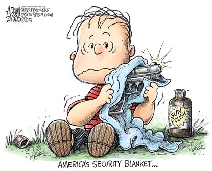 Editorial cartoon Gun control