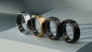 Four Oura Rings in different finishes