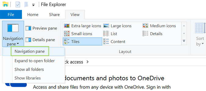 How to Hide the Navigation Pane in Windows 10 File Explorer | Laptop Mag