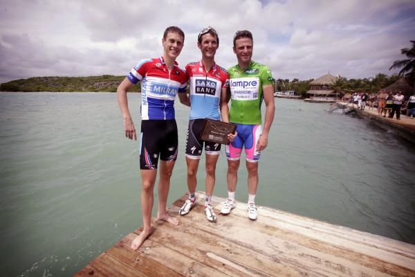 The top three in the race
