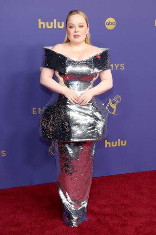 LOS ANGELES, CALIFORNIA - SEPTEMBER 15: Nicola Coughlan attends the 76th Primetime Emmy Awards at Peacock Theater on September 15, 2024 in Los Angeles, California. (Photo by Kevin Mazur/Getty Images)