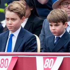 Princess Charlotte, Prince George, and Prince Louis on VE Day