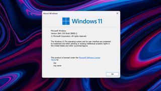 Windows 11 26H1 as denoted in winver