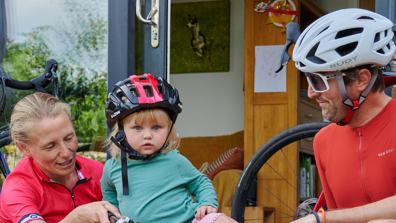 Balancing parenthood with riding can be a steep learning curve