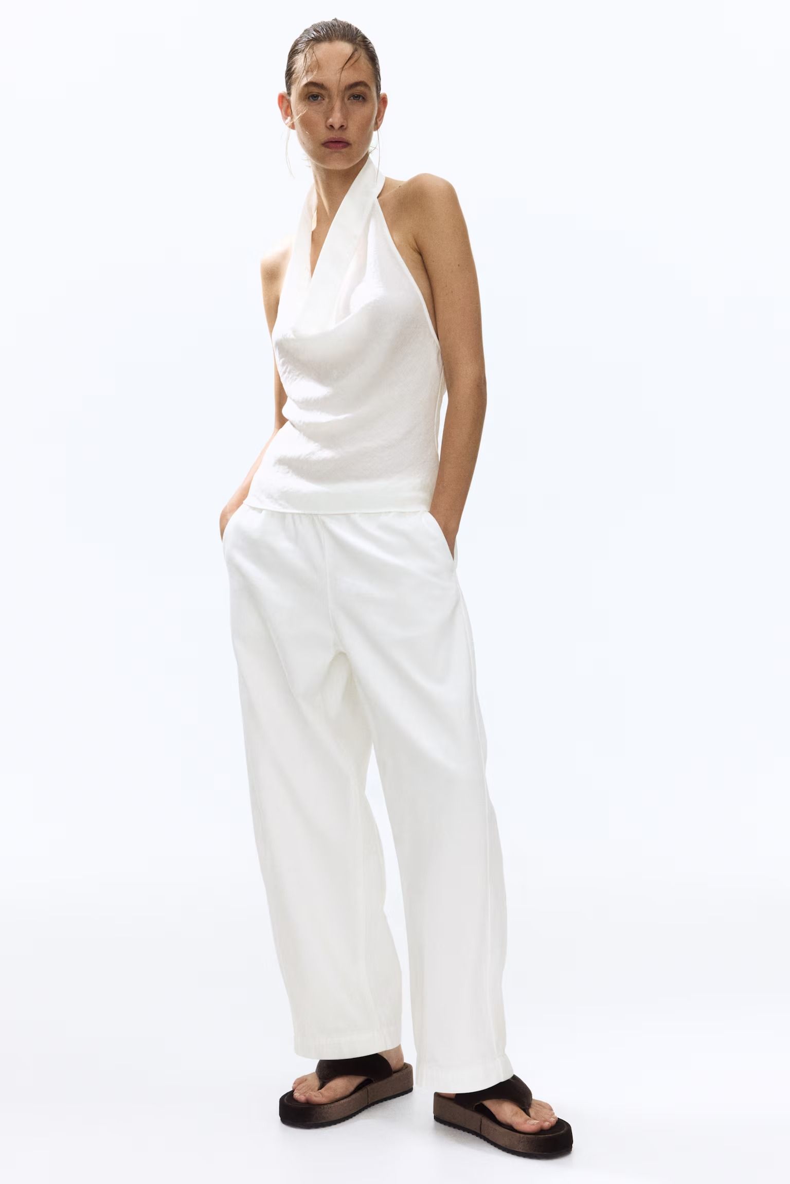 H&M, Denim Barrel Trousers
