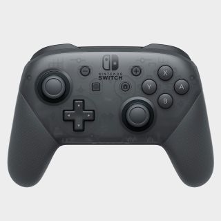 Nintendo Switch Pro Controller on a plain background