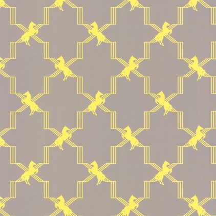 Barneby Gates Horse Trellis Wallpaper