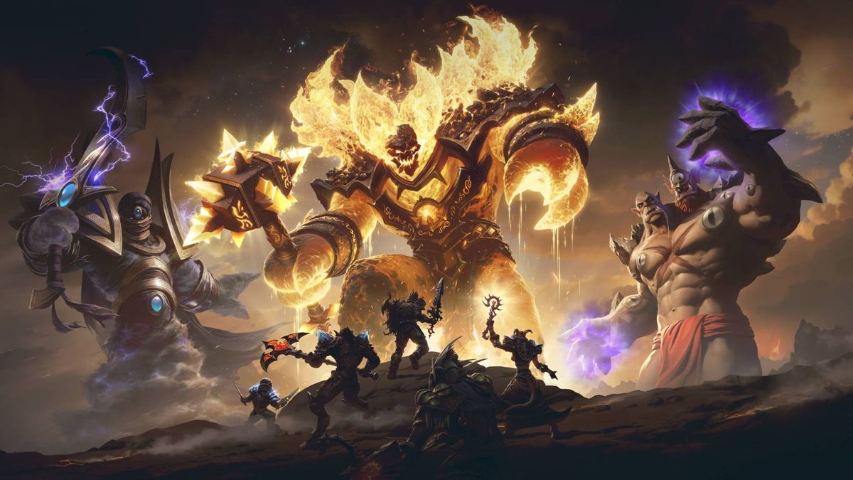 Key art for World of Warcraft Cataclysm Classic. 