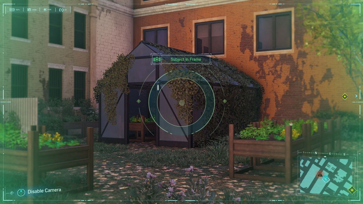 Spider-Man Secret Photo Op of greenhouse