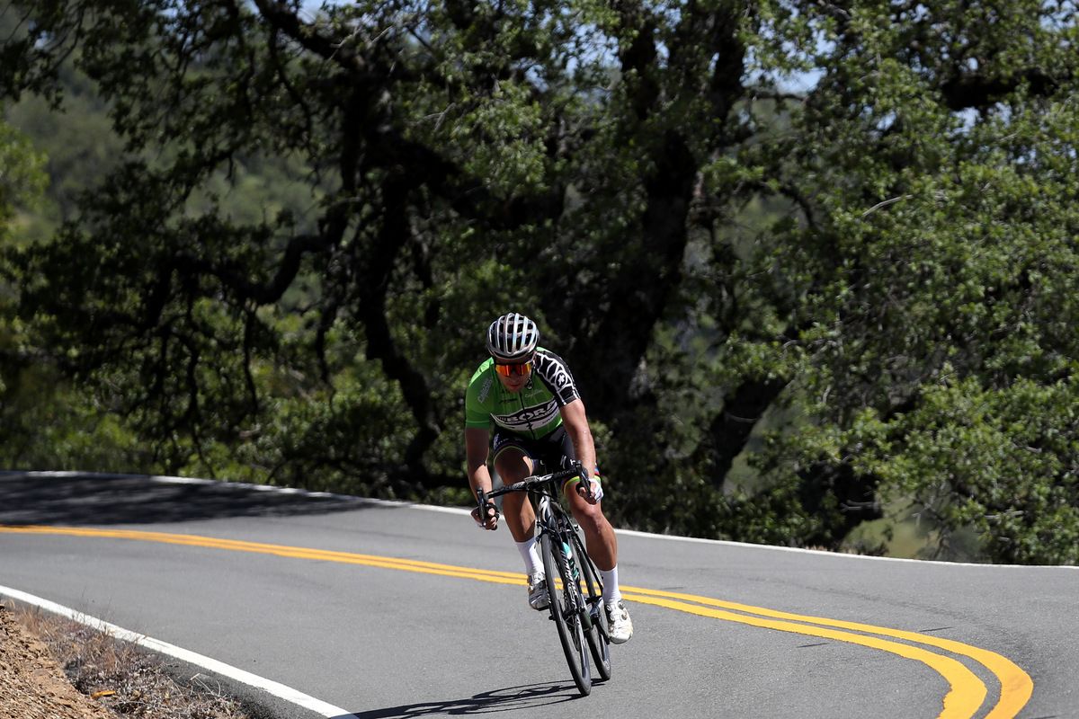 Peter Sagan in the points jersey