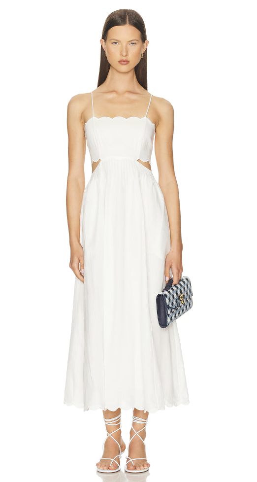 Zimmermann, Rhiannon Scallop Midi Dress