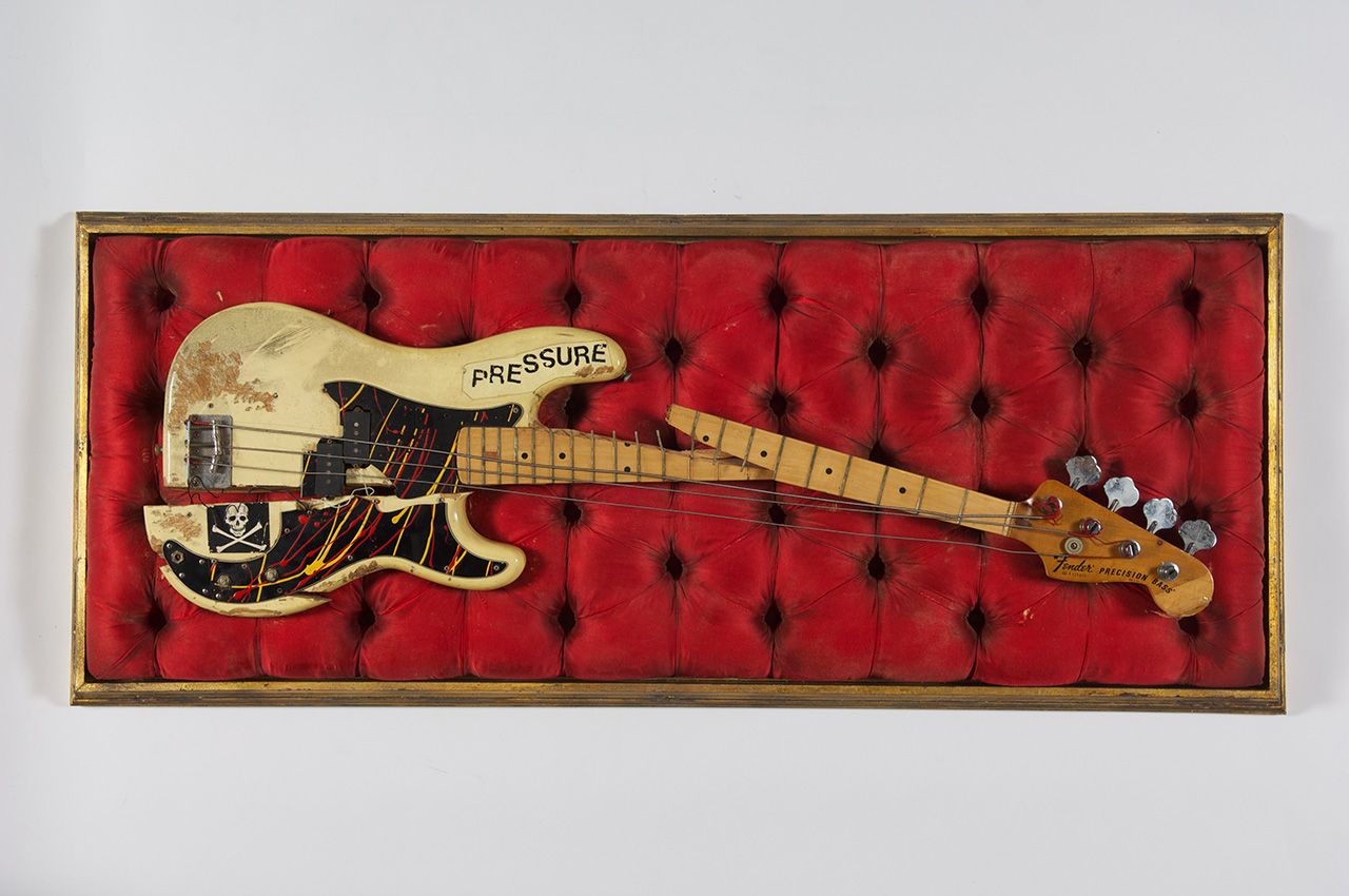 Paul Simonon&rsquo;s broken bass guitar