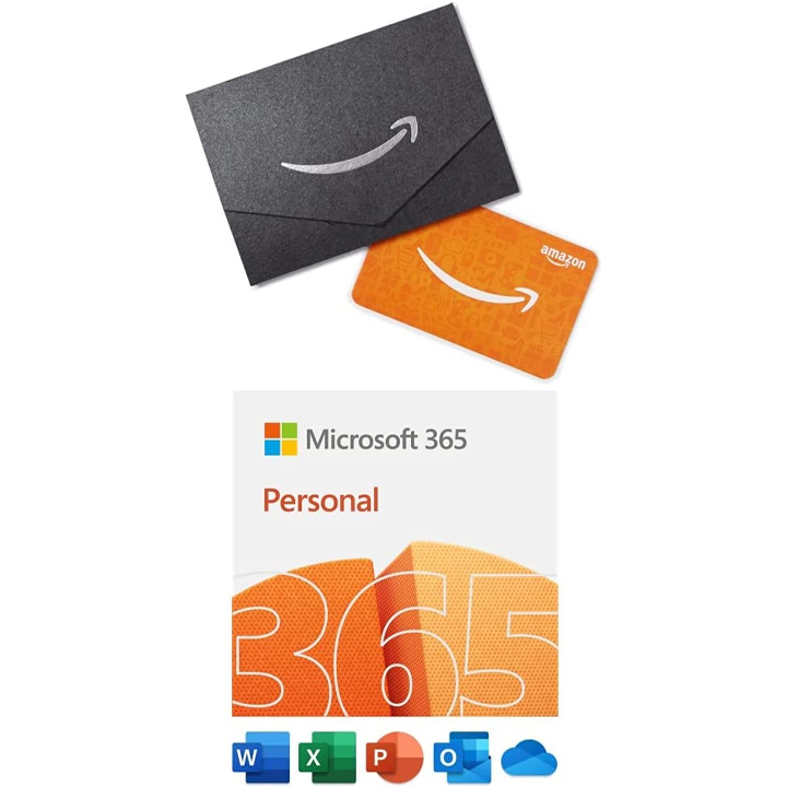 Microsoft 365 Personal and Amazon Gift Card