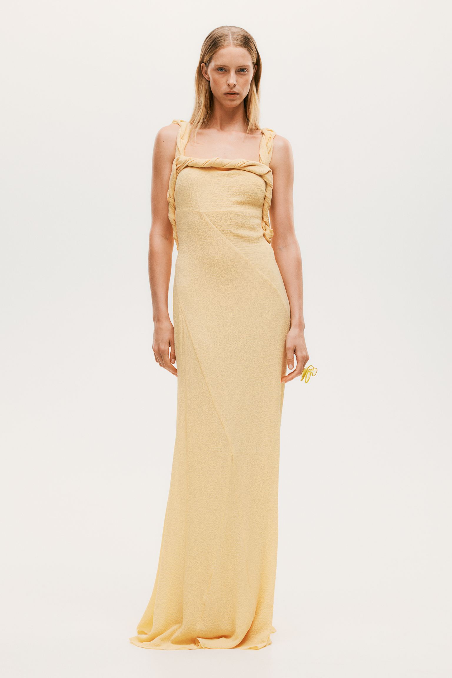 H&M, Twist-Detail Crinkled Dress