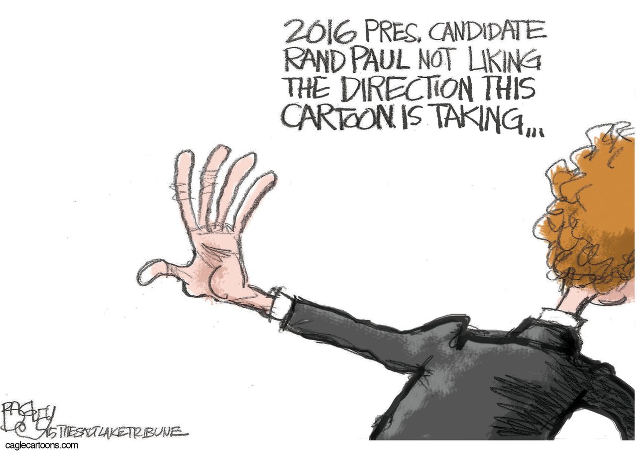 Political cartoon U.S. Rand Paul 2016