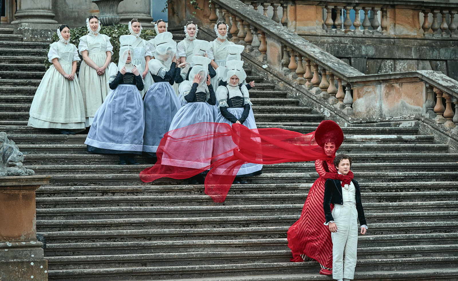 film still of Netflix's Frankenstein