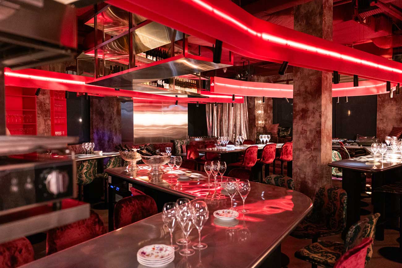 Interior of Big Wine Freaks in Singapore