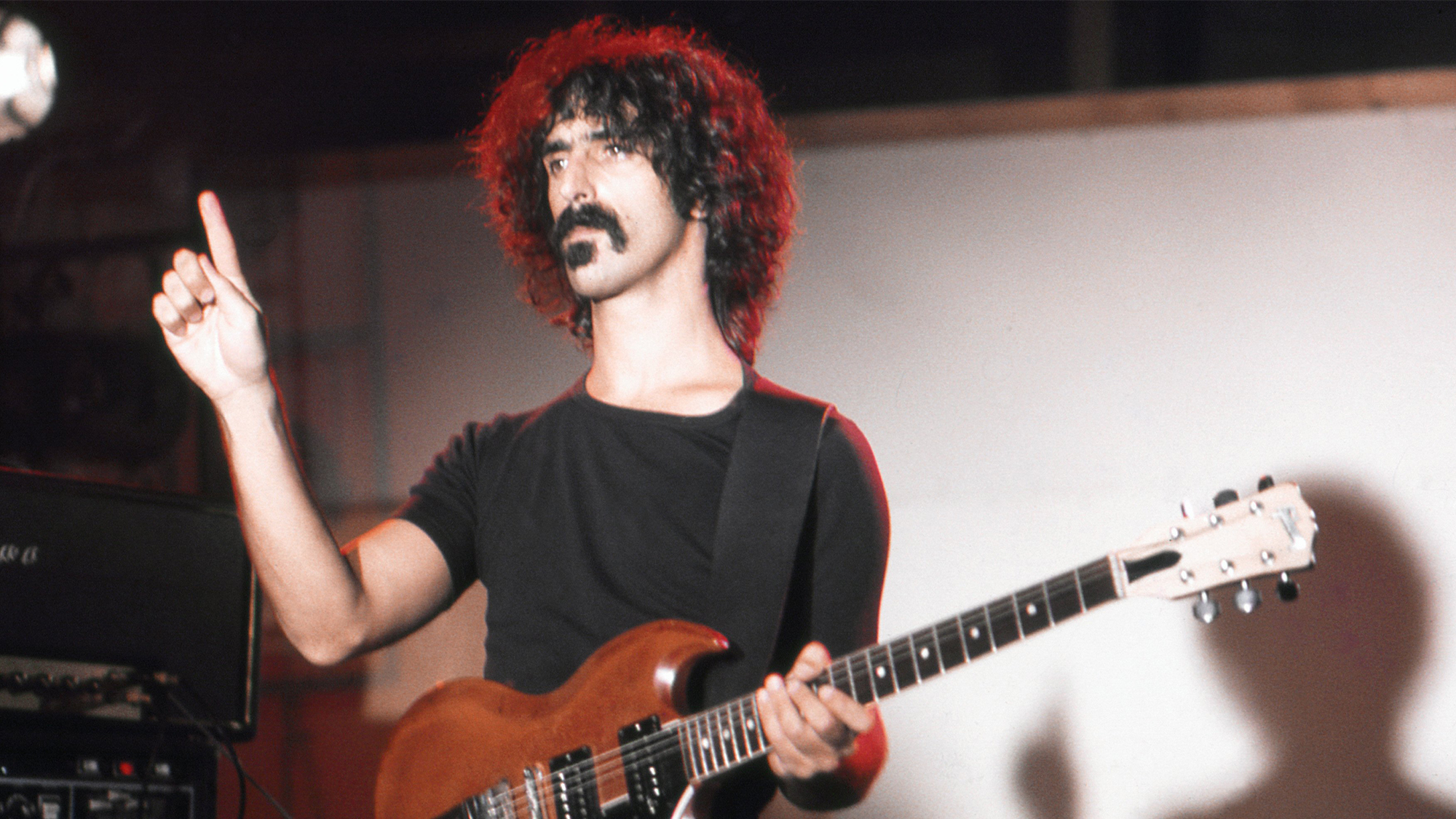 Frank Zappa in his studio 1974 in Los Angeles, California. .