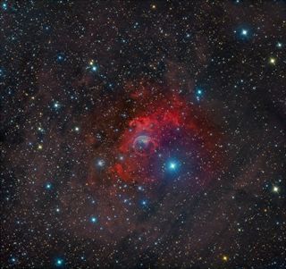 Astrophographer Terry Hancock sent SPACE.com this image of the Bubble Nebula, or NGC 7635. He captured the photo from Down Under Observatory in Fremont, Mich. after 11 hours of exposure time over three nights in August.